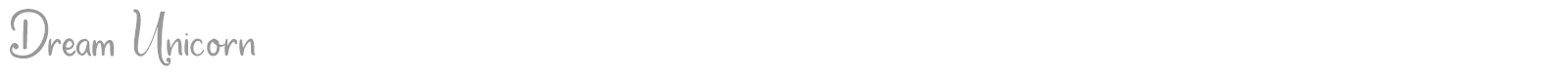 Dream Unicorn font preview